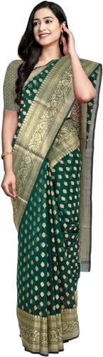Vista 16 de Chandrakala Banarasi - Sari para mujer con blusa sin costura (1105)