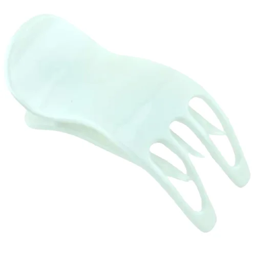 Vista 10 de Parcelona French Simply Bear Paw Medium 3 pulgadas Celuloide antideslizante lateral deslizante en la mandíbula Yoga para cabello fino moda
