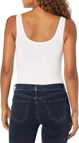 Vista 2 de Yummie Body de algodón rubí sin costuras con espalda completa para mujer