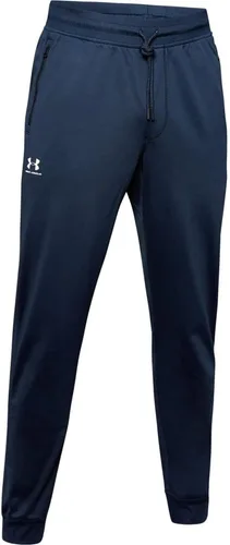 Vista 28 de Under Armour Sportstyle - Pantalones deportivos de tricot para hombre (011) Mod Gris/ Blanco