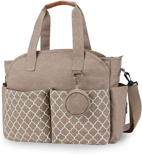 Vista 9 de Bolsa de pañales grande para bebé cambiador para mamá con cambiador