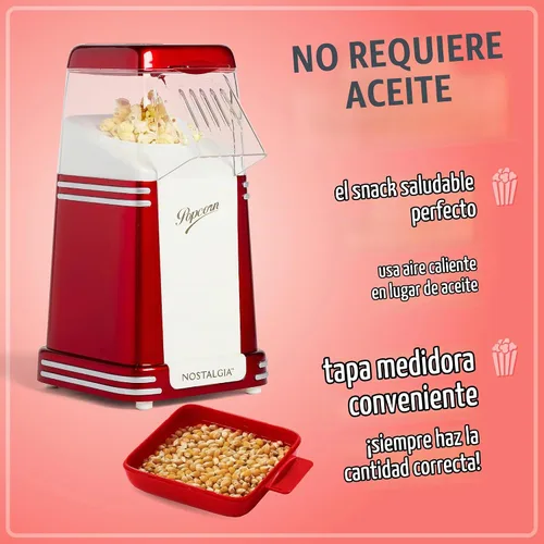 Vista 3 de Nostalgia RHP310 Máquina para hacer palomitas de maíz de 8 tazas