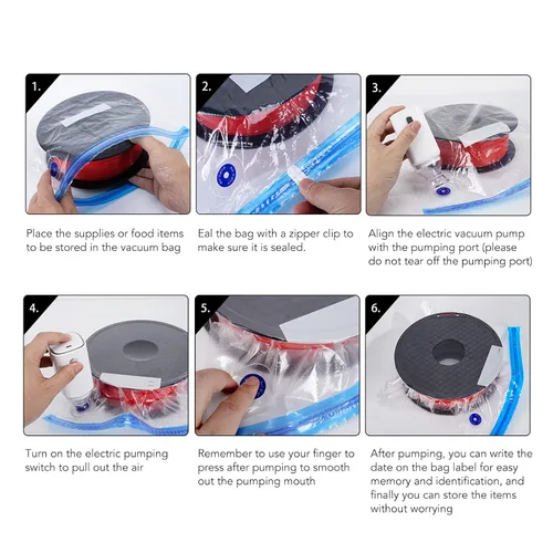 Vista 5 de Bomba de aire eléctrica Bomba de bolsa de vacío automática Bomba de compresión sellada al vacío Bomba de aire recargable USB para impresión 3D