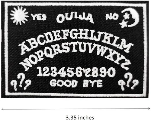 Vista 2 de Cute-Patch Ouija Board Planchette Ghost Horror Ouija Oculto Mystic Eye Planchette Parche bordado para planchar