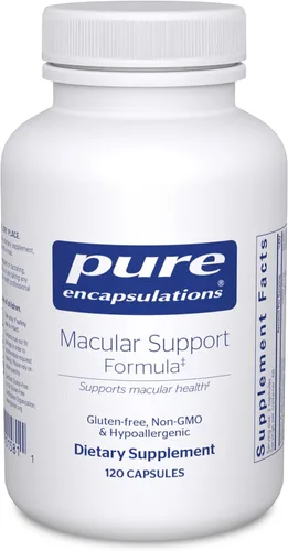 Vista 8 de Pure Encapsulations Fórmula de apoyo macular Suplemento hipoalergénico con fórmula antioxidante mejorada para ojos sanos* 60 cápsulas