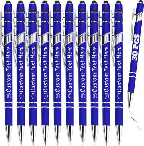 Vista 58 de Bolígrafos personalizados a granel 10 con nombre, grabados con punta de lápiz, bolígrafos de bola personalizados de escritura suave, regalos
