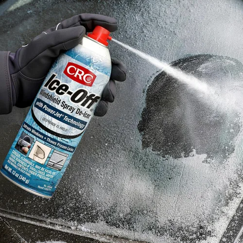 Vista 5 de CRC Ice-Off - Deshielo en aerosol para parabrisas, 12 onzas de peso, paquete de 1