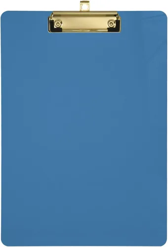 Vista 34 de Portapapeles acrílico azul claro tamaño A4 12.5 x 9 pulgadas con clip de perfil bajo para estudiantes, oficina, organizador de documentos, arte