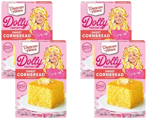 Vista 8 de Duncan Hines Mezcla para Pan de Maíz Dulce y Muffins de Dolly Parton, 16 oz.