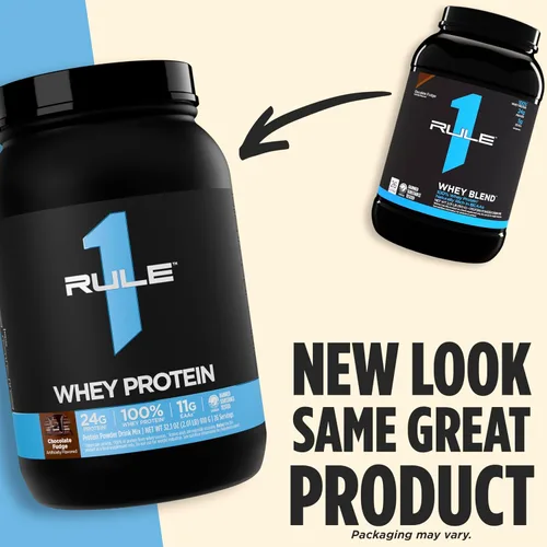 Vista 4 de Rule 1 Proteins Whey Protein Powder, Salted Carmel, 27 Servings