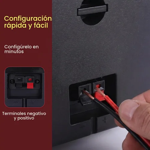 Vista 5 de Pyle Home Mini Cube - Altavoces para estantería de 4 pulgadas, controlador de cono de papel, potencia de 200 vatios, impedancia de 8 ohmios