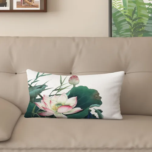 Vista 21 de Funda de almohada con estampado digital de loto zen chino, diseño de doble cara para sofá, sala de estar, decoración de dormitorio