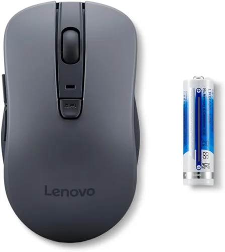 Vista 8 de Lenovo WL310 Ratón silencioso Bluetooth, ergonómico, DPI ajustable, clics silenciosos, Bluetooth 5.0, portátil para Windows, Mac y Chromebook, gris