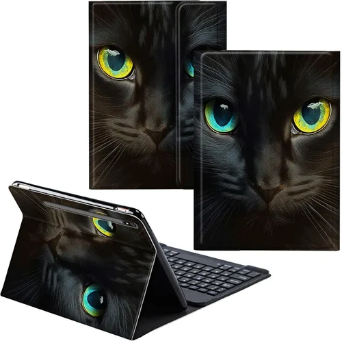 Vista 21 de Funda para Samsung Galaxy Tab S6 Lite 2022/2020 Teclado inalámbrico desmontable y cubierta de cuero PU Funda protectora para Samsung Galaxy Tab S6