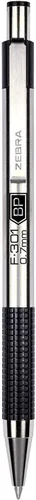Vista 3 de Zebra Pen F-301 - Bolígrafo de acero inoxidable retráctil, punta fina 0.7mm, 6 negros y 6 azules - Paquete de 12