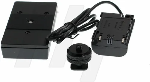 Vista 2 de HangTon - Batería falsa LP-E6 completamente decodificada NP-F970 770 Adaptador de placa de montaje 7.4V para cámara réflex digital Canon EOS R5 R6