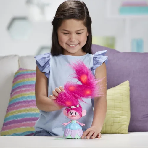 Vista 5 de DreamWorks Trolls Hair in the Air Poppy, multicolor, modelo: C1305