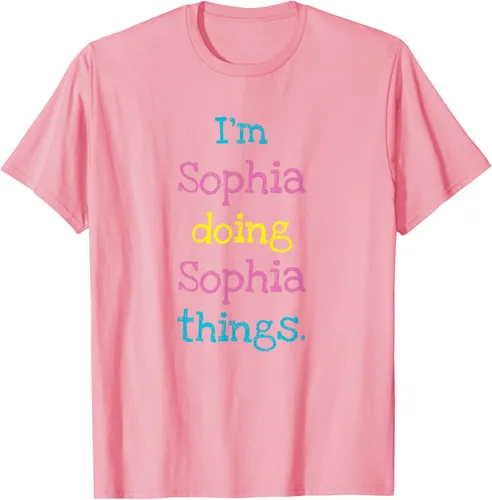 Vista 94 de Sophia - Camiseta con texto personalizado para niñas