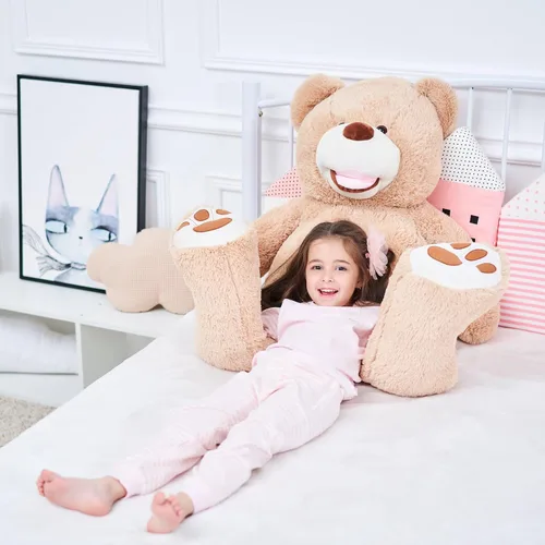 Vista 3 de IKASA - Peluche gigante, oso de peluche gigante Marrón