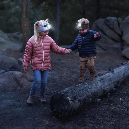 Vista 4 de Big Discoveries WildLight - Diadema de forro polar con lámpara LED brillante para niños Faro de juguete divertido para niños, niñas o adultos
