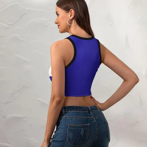 Vista 5 de Adugen Origei El Salvador Bandera de Guatemala Estampado Moda Yoga Ropa Yoga Bra Yoga Crop Tank Tops Sujetador Deportivo Bandera de El Salvador