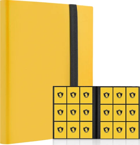 Vista 28 de Carpeta de tarjetas coleccionables de 9 bolsillos, libro de tarjetas premium para 360 tarjetas, álbum de tarjetas resistente para tarjetas