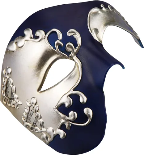 Vista 6 de Máscara de mascarada para parejas, Mardi Gras, máscara de fiesta de Halloween, griega y romana, veneciana para mujeres y hombres, máscara de fiesta