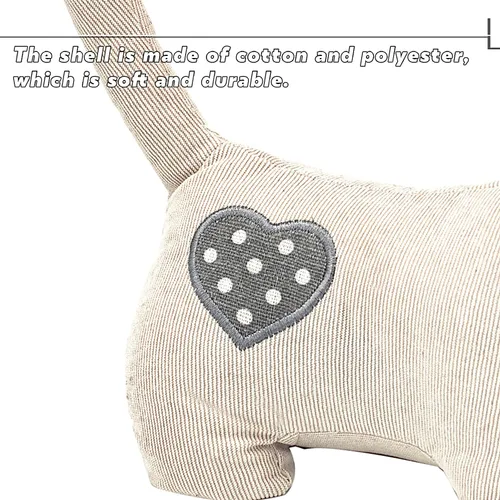 Vista 4 de Sanlykate Topes de puerta decorativos de tela, diseño de animales lindos de 1.8LB, topes de puerta resistentes anticolisión para el hogar, gato