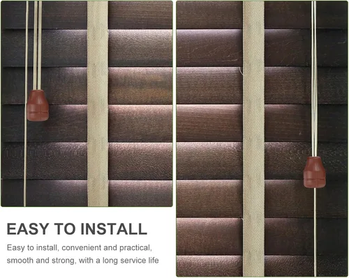 Vista 6 de DOITOOL Persianas para ventana, 6 unidades, pomos de cordón para ventana, extremo caído, cordón de plástico, borla para persianas o persianas