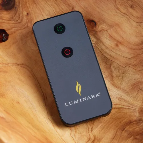 Vista 2 de Luminara - Mando a distancia de encendido/apagado para velas LED sin llama con efecto de llama real listas para control remoto - Incluye batería