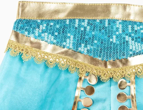 Vista 5 de Funna Disfraz para niñas de princesa, suministros de fiesta
