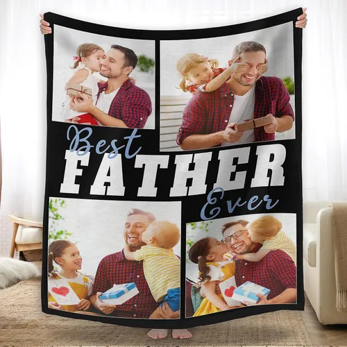 Vista 13 de YESCUSTOM Manta de fotos personalizada con tus fotos y textos, fabricada en Estados Unidos, regalo para esposas amigas para vacaciones, cumpleaños