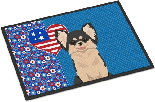Vista 60 de Caroline's Treasures WDK5119JMAT Airedale Terrier USA - Tapete para interiores o exteriores, 24 x 36 pulgadas, tapete para puerta delantera