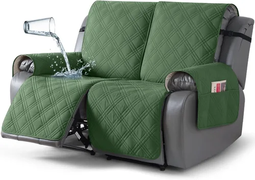 Vista 25 de TAOCOCO Fundas para Sillón de Dos Plazas Reclinable 100% Impermeables, Fundas Divididas para Loveseat Reclinable, Funda Antideslizante para Sofá