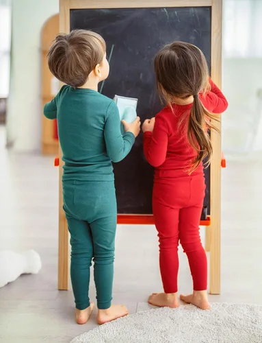 Vista 40 de AVAUMA - Pijama para niños y niñas de algodón básico para uso diario