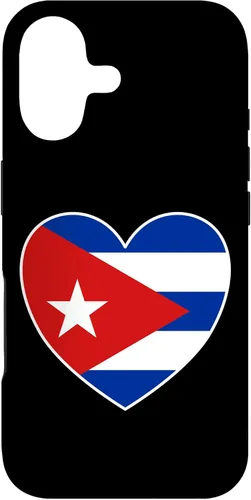 Vista 32 de iPhone 13 Pro Max I Heart Cuba - Divertida funda con bandera cubana