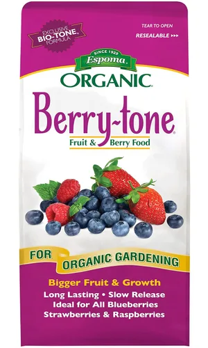 Vista 2 de Espoma Organic Berry-Tone 4-3-4 Fertilizante natural y orgánico y alimento vegetal para todas las bayas. Bolsa de 4 libras. Uso para plantar