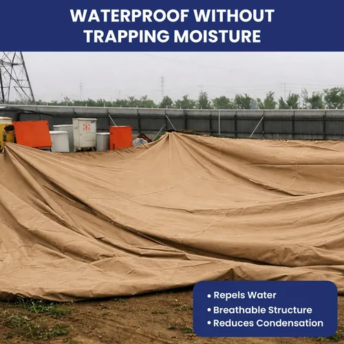 Vista 8 de Tarps Now - Lona de Canvas Impermeable de 5 x 7 pies 20 MIL Grado Comercial, Trabajo Pesado, Resistente al Desgarro, Ojales de Latón