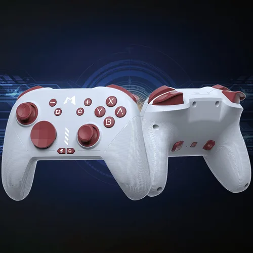 Vista 3 de Gamepad Controller, Compatible with SwitchSteamMobile Phone Multi-Platform Adaptation,for with HD Vibration Mode, Bluetooth Wired Adjustment Mode
