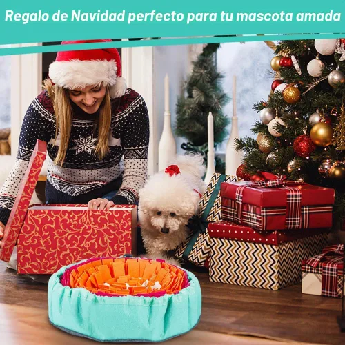 Vista 6 de Vivifying Alfombrilla de olfateo para perros, alfombrilla interactiva para olfatear y comer lentamente y mantenerse ocupado, juguetes ajustables