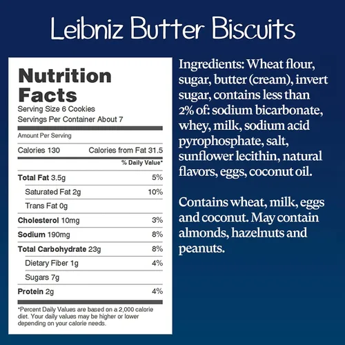 Vista 2 de Galletas de mantequilla Leibniz de Bahlsen (3 cajas) Nuestros clásicos y originales biscotes con mantequilla (cajas de 7 onzas)