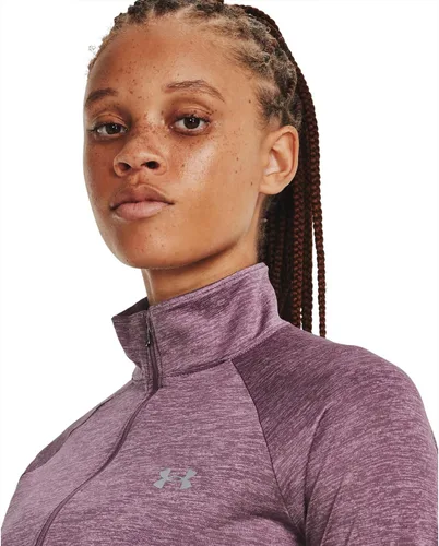 Vista 5 de Under Armour - Sudadera Tech de manga larga con cierre de media cremallera y efecto difuminado