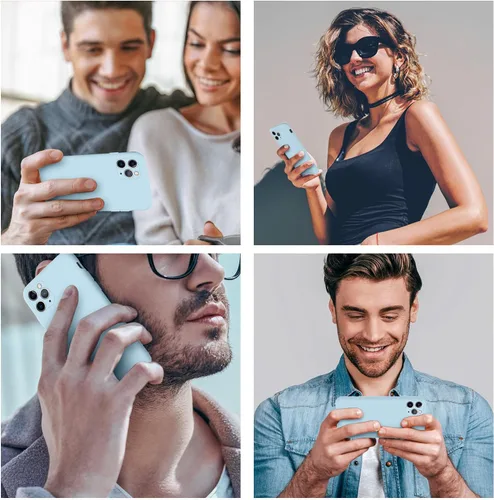 Vista 2 de Cordking Funda diseñada para iPhone 11 Pro Max, funda de silicona ultra delgada a prueba de golpes con forro de microfibra suave antiarañazos