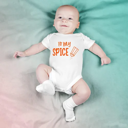 Vista 4 de Camisetas de otoño para mamá y mí, camiseta You're The Pumpkin to My Spice, trajes de otoño para mamá y bebé, camisetas de Acción de Gracias