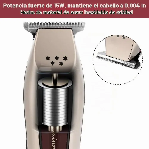 Vista 5 de Cortadora de pelo eléctrica profesional recargable ajustable máquina de corte de pelo (enchufe de EE. UU. 100-240V)