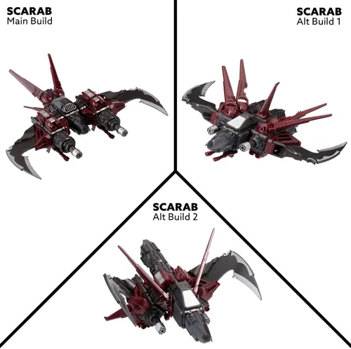 Vista 3 de Snap Ships Scarab K.L.A.W. Interceptor - Juguete de construcción para construcción personalizada y juego de batalla, a partir de 8 años