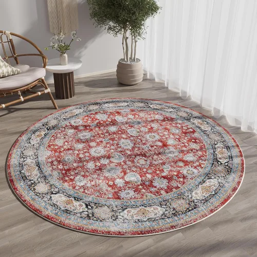 Vista 148 de Rugcomf Alfombra de Entrada de 2'x3' - Patrón Paisley, Tapete para Puerta de Entrada Interior, Floral Vintage, Lavable a Máquina, Alfombra