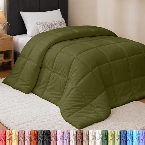 Vista 13 de Utopia Bedding - Juego de edredones de plumón con inserción de edredón acolchado con esquinas y pestañas, edredones alternativos cosidos en caja