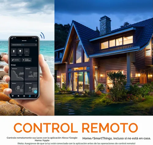 Vista 4 de Las bombillas energéticas funcionan con Alexa/Apple Home/Google Home/SmartThings, Matter Smart A19, bombillas inteligentes E26 RGB, equivalente a 60