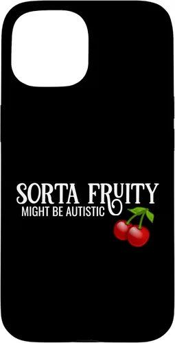 Vista 6 de Sorta Fruity Autistic Bisexual Queer Lesbian Autism Cherry Case for iPhone 16